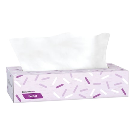 Cascades Pro Select 2 Ply Facial Tissues, 100 Sheets, 30 PK F950